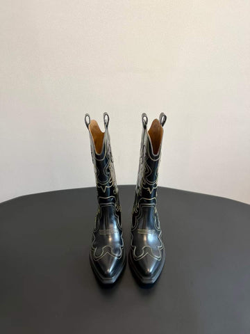 Schwa Western Boots Black