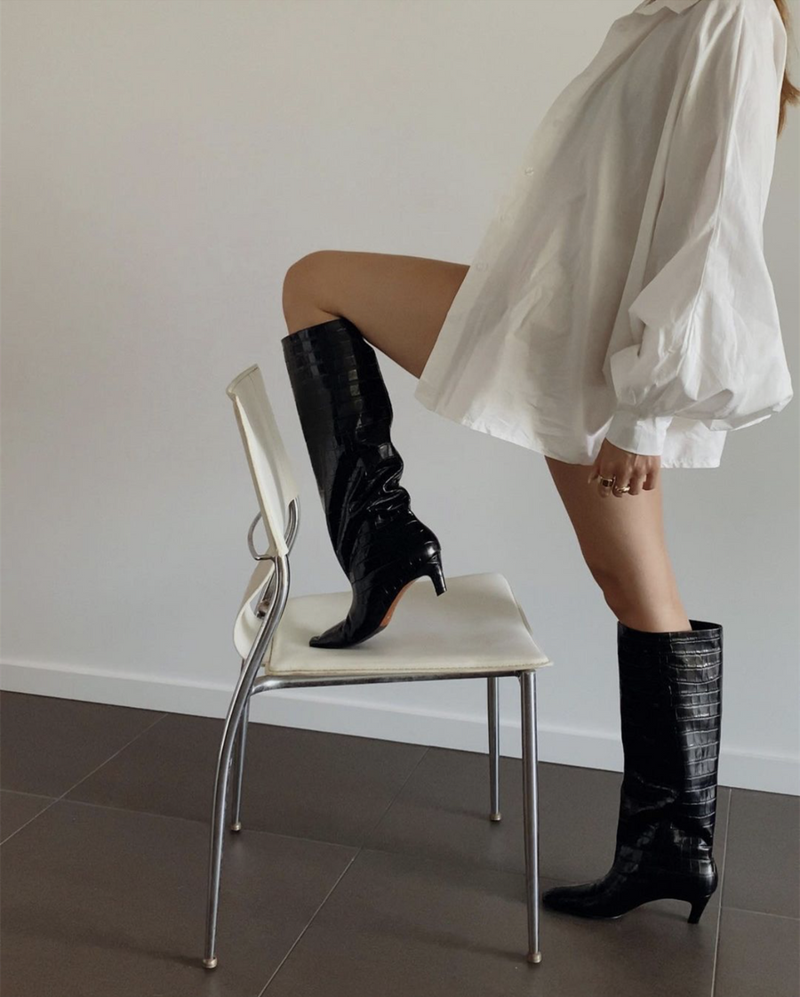 October knee high boots