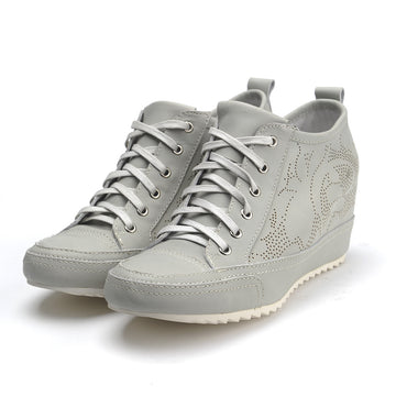 Mucho Embroidered Wedge Sneakers