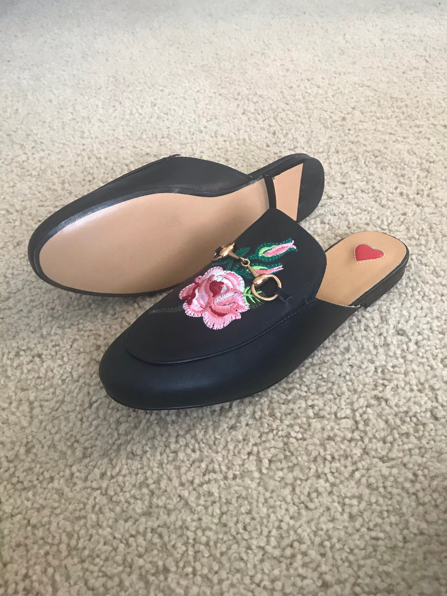 Rose slippers size 36 - Final Sale