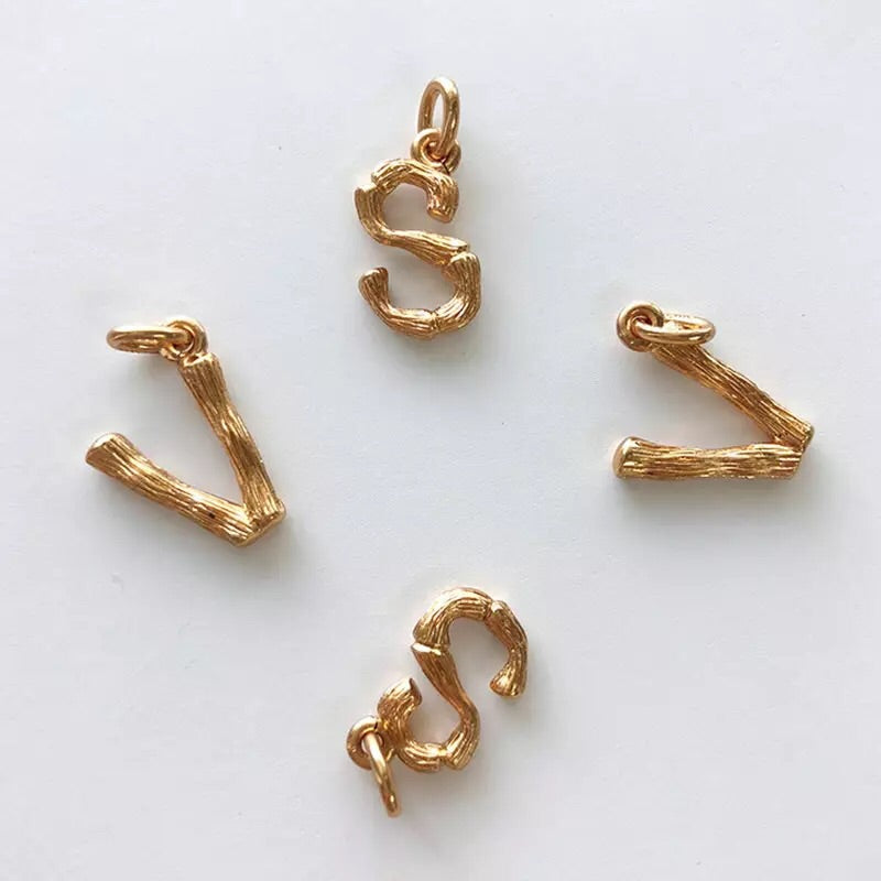 Letter earring