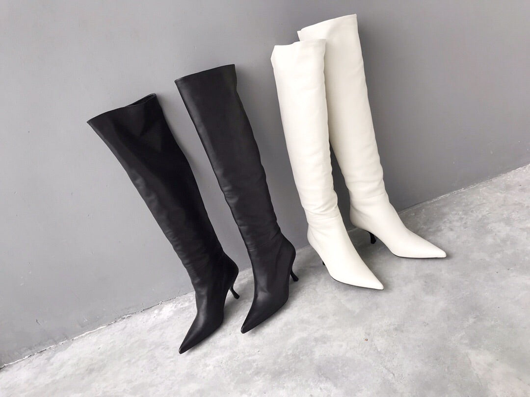 Dernee over the knee boots black – Anna Xi