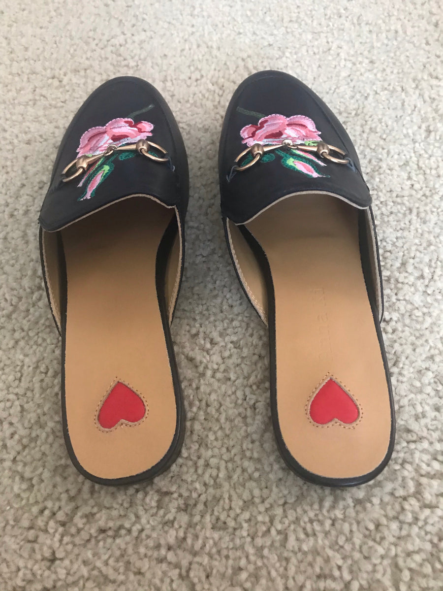 Rose slippers size 36 - Final Sale