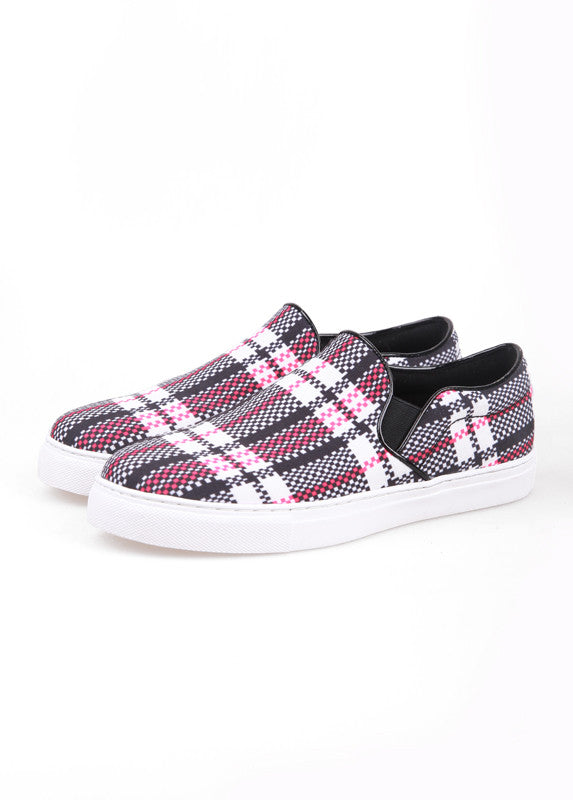 Cecille  tartan slip on flats