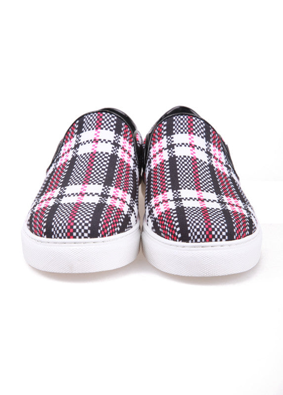 Cecille  tartan slip on flats